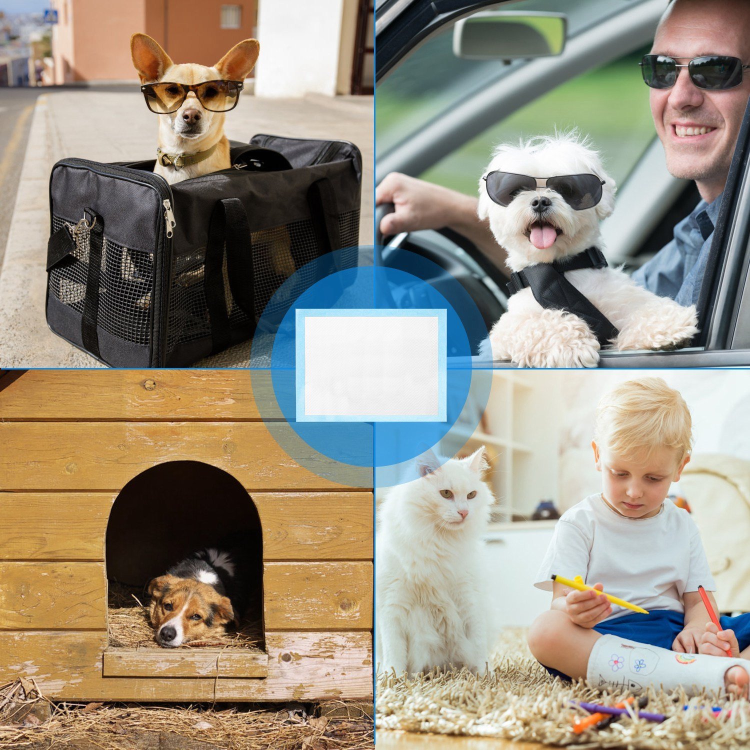 50Pcs Per Set Dog Training Pads Puppy Pee Pads Cat Wee Mats Potty-Train 24in X 18in M - Image 7