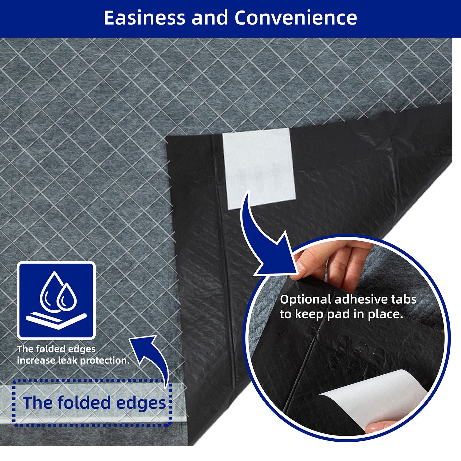 PETMARVEL Disposable Charcoal Puppy Pads Odor Control 24x24 Inches - Image 7