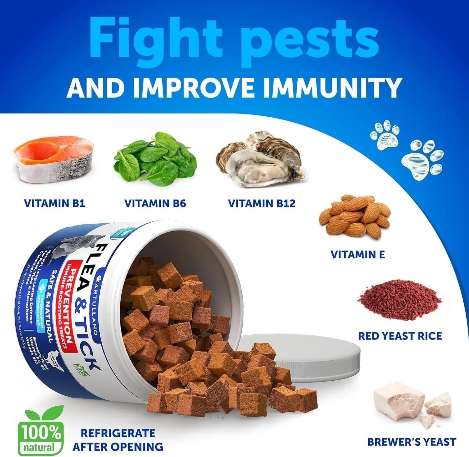 Flea Treatment For Cats Natural Flea And Tick Prevention Supplement For Cats Kittens - Image 7