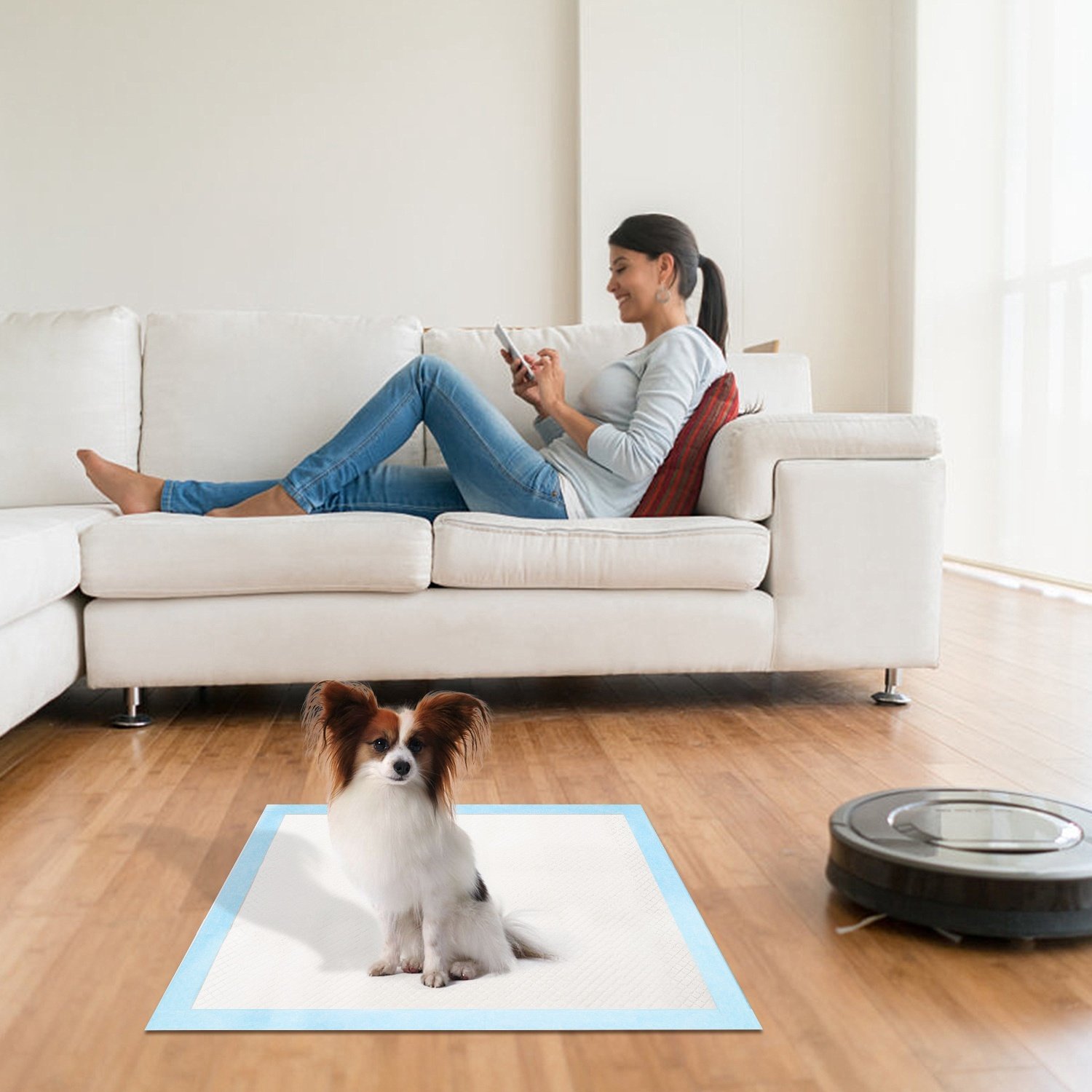 50Pcs Per Set Dog Training Pads Puppy Pee Pads Cat Wee Mats Potty-Train 24in X 18in M - Image 3