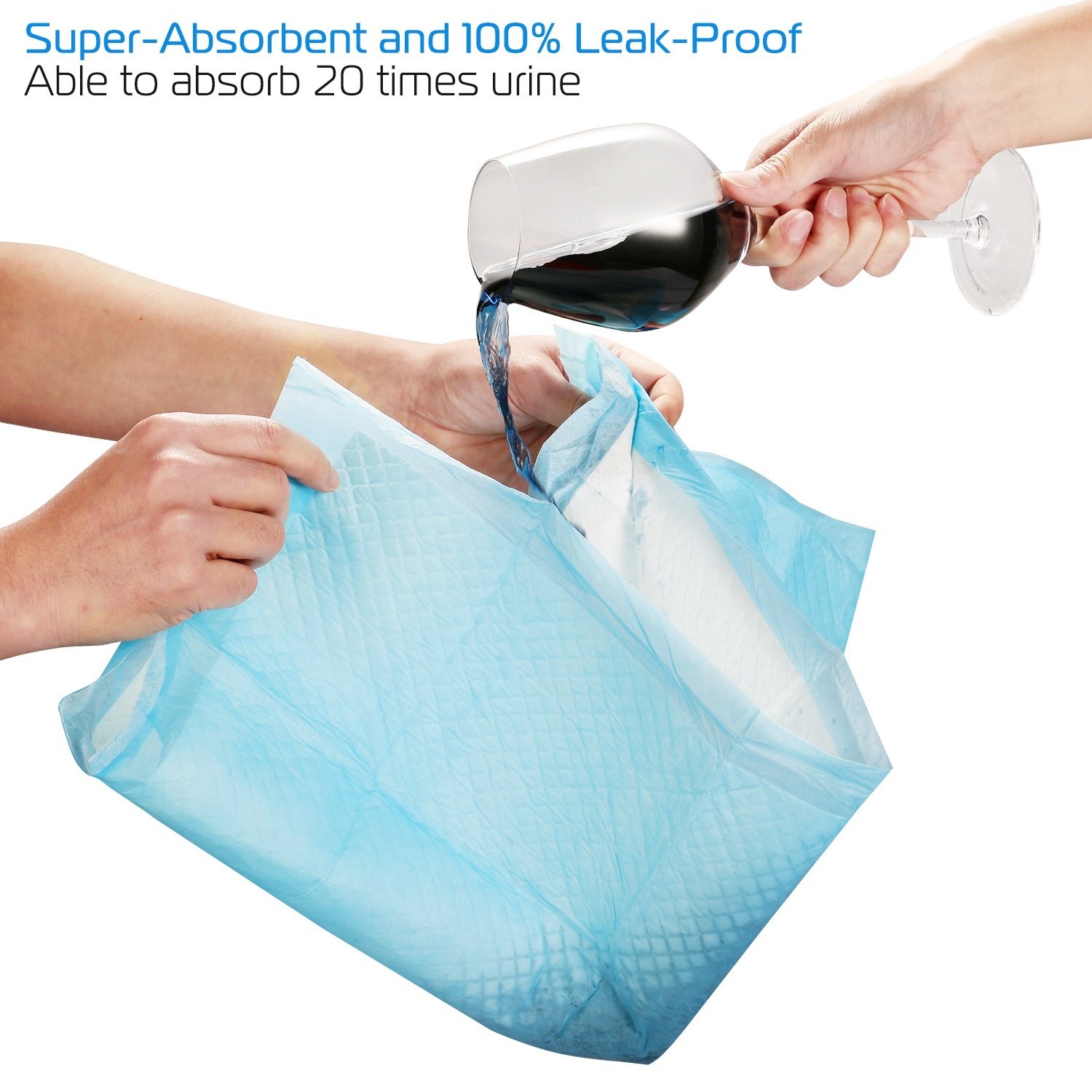 50Pcs Per Set Dog Training Pads Puppy Pee Pads Cat Wee Mats Potty-Train 24in X 18in M - Image 2