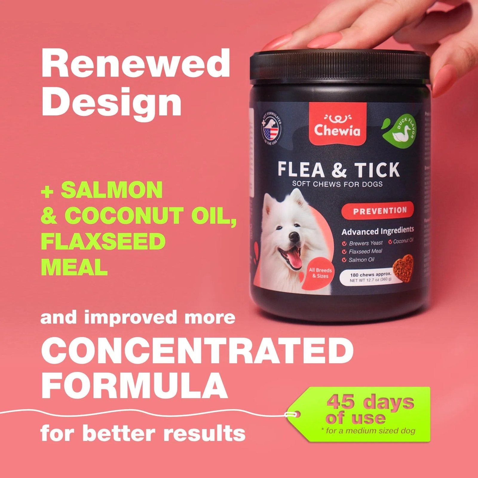 Dog Flea And Tick Treatment Chews FleaTick Prevention For Dogs Chewables Natural Dog Flea & Tick Control Soft Treats Immune Support Supplement - Image 5