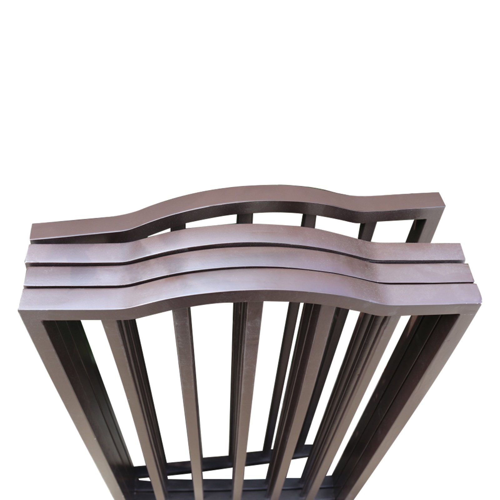 Dog Gate For Doorways, Stairs - Freestanding, Folding, Brown, Arc Wooden - Image 2