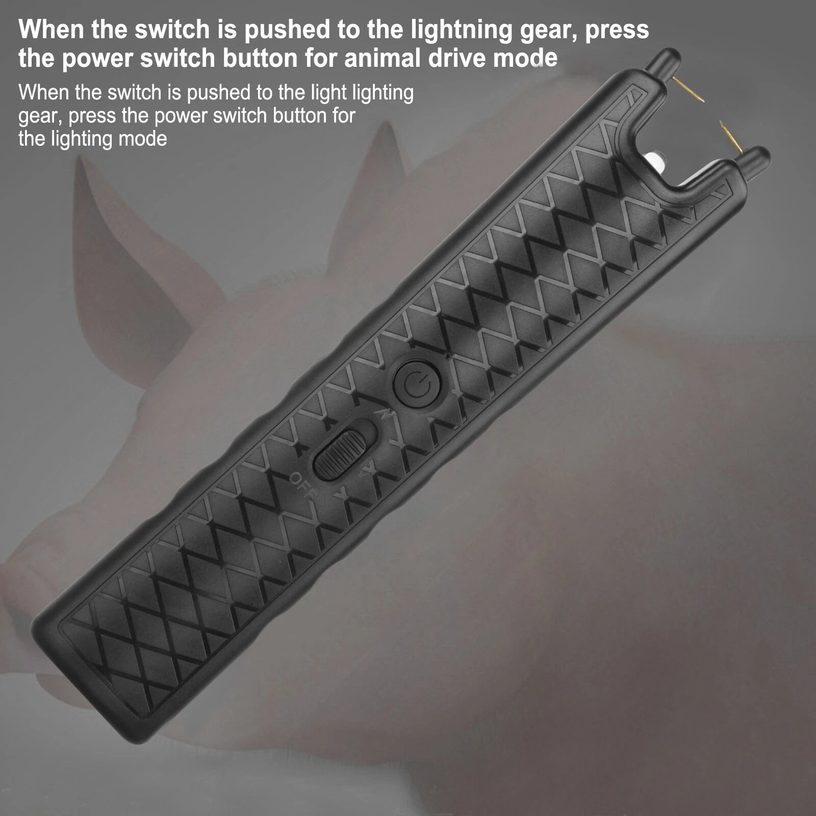 Electric Repeller Handheld Pig And Cattle Repeller Livestock Repeller Usb 23 Cm - Image 4