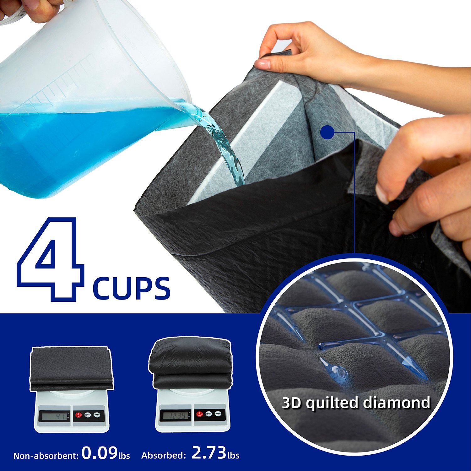 PETMARVEL Disposable Charcoal Puppy Pads Odor Control 24x24 Inches - Image 6