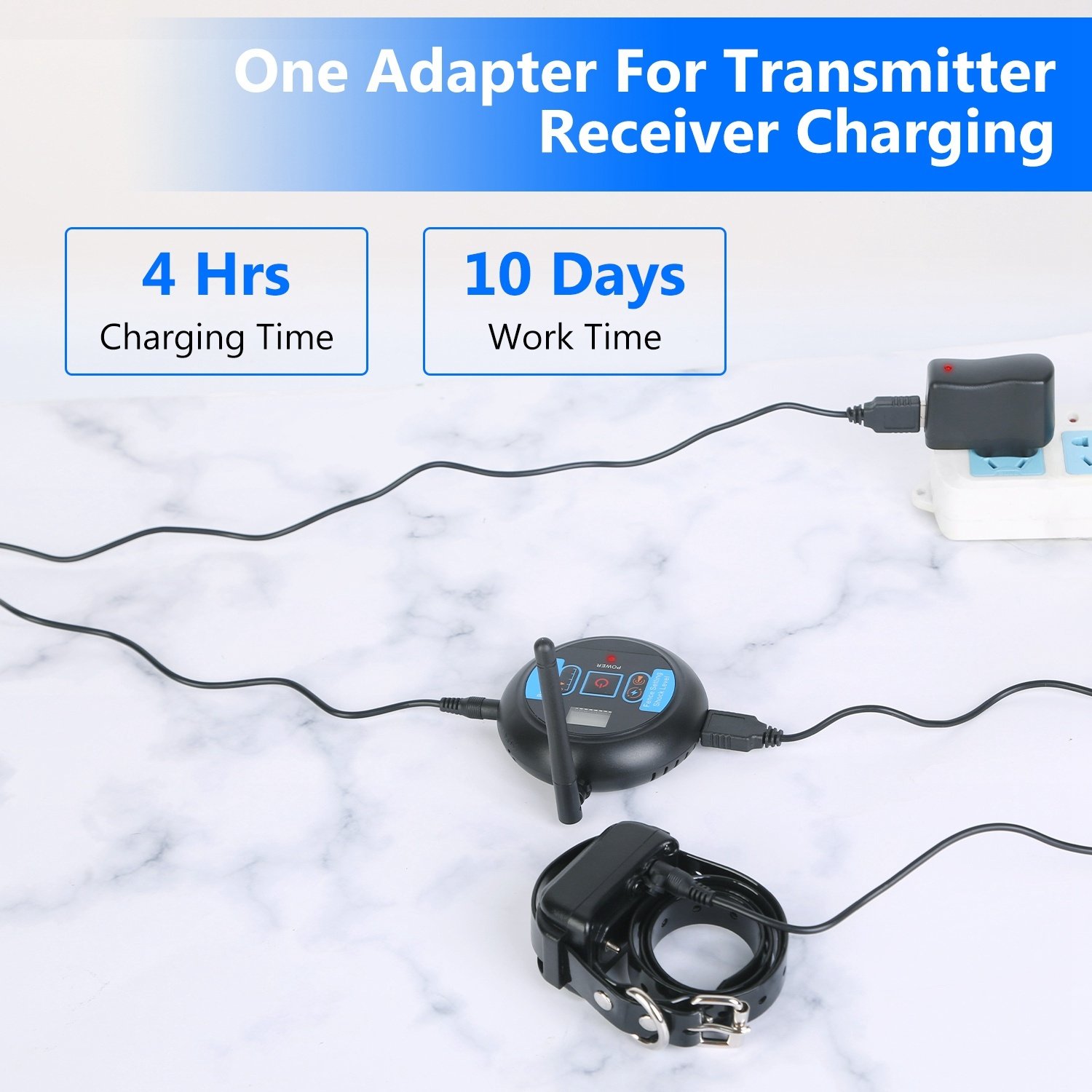 1Set Wireless Electric Dog Fence Pet Shock Boundary Containment System Electric Training Collar For Small Medium Large Dogs - Image 6