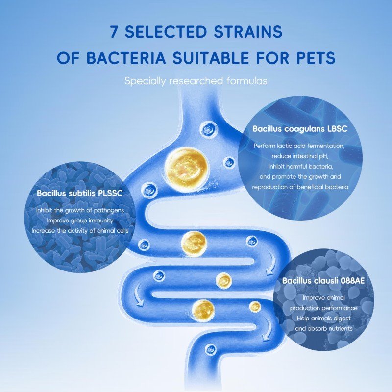 Bark And Meow Probiotics For Dogs & Cats 7 Tailored Strains Prebiotics - Image 5